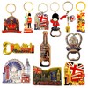 12 London Souvenir Magnets Keyring - Union Jack Magnet Key