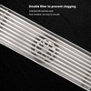 Linear Shower Drain,Large Drainage Capacity Stainless Steel Linear Drain,Effective Unpleasant