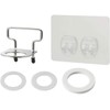 Kurita PBH-6064 White Push Bottle Holder Compatible Bottle Screw Outer