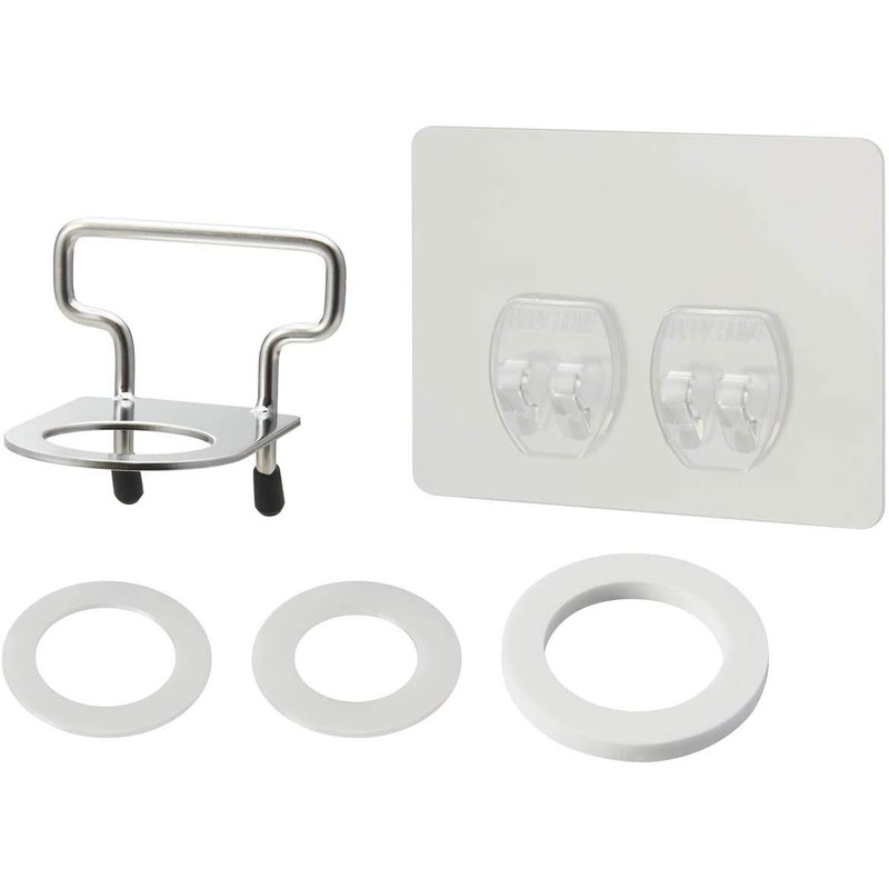 Kurita PBH-6064 White Push Bottle Holder Compatible Bottle Screw Outer