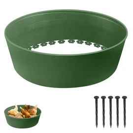 Kalekey Chicken Dust Bath Tub, Adjustable 25'' Chicken Dust Bath Contain Bottomless Design, Dust Bath for Chickens, Ducks, Turkeys, Quails for Farms, Chicken Coops (Green)