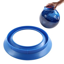 Universal Sanding Pad Holder for Bowling Balls, Precision Surface Maintenance Tool 2-in-1 Cleaning Polishing and Display Stand Accessory for Bowling Balls Better Reaction (Blue)