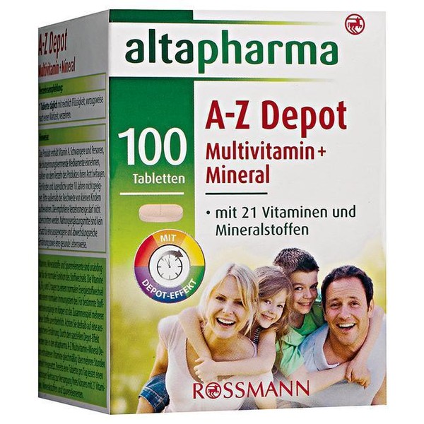 altapharma A-Z Depot Multivitamin+Minerals with 21 Vitamins New from Germany