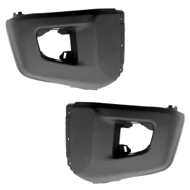 Stunning Fit For 2014-2021 Toyota Tundra Front Bumper End Cap Matte Black Left+Right Side