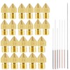 22pcs 3D Printer Nozzles,MK8 Brass Extruder Nozzle Print Head and