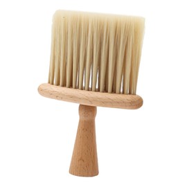 Healeved Barber Neck Duster Brush Professional Hairdressing Tool with Wooden Handle Soft Bristles for Efficient Hair Removal for Salon and Home Use