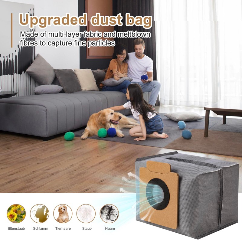 Nuo desire 15 PCS Dust Bags for Eufy Clean X8