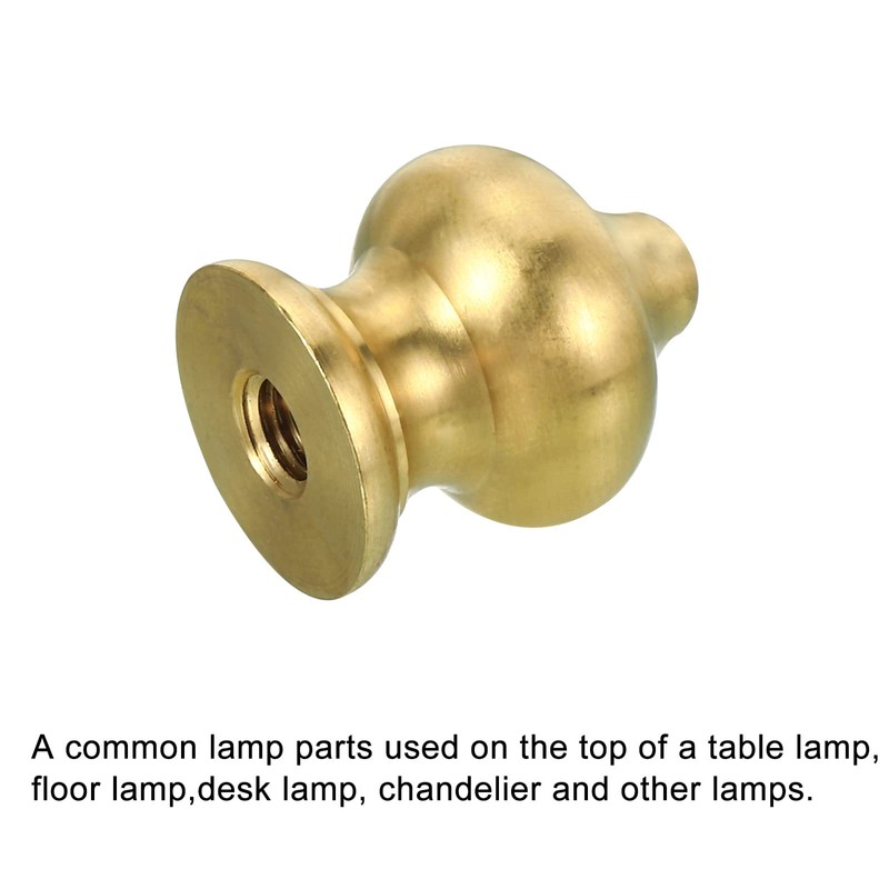 PATIKIL 1/4-27 Lamp Finial Ball Cap Knob, Lamp Shade Harp