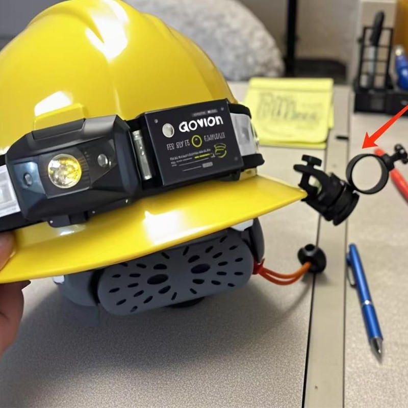 Firefighter Helmet Flashlight Mount with Accessories, Universal Fit for Fire
