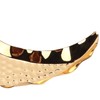 Serving Platter Zinc Alloy Fruit Plate Contemporary HalfMoon Shape Tableware
