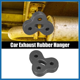 A ABSOPRO C2C32948 11mm 3 Holes Muffler Exhaust Hanger for XF XJ 2008-2018 Bushing Rubber Mount Bracket Car Insulator Tail Pipe Hangers Bushings Kit Black 1pcs Item Replacement