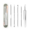 Acne sebum extruder 5-piece set nose blackhead extrusion tweezers / 여드름 피지 압출기 5종세트 코 블랙헤드 압출핀셋