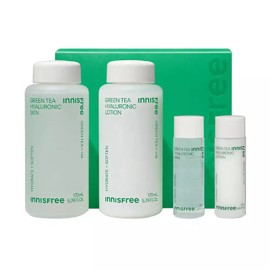 Innisfree 이니스프리 그린티 히알루론산 세트 & 그린티 키트 스킨 로션 2종 Innisfree Green Tea Hyaluronic Acid Set & Green Tea Kit Skin Lotion 2 Pieces