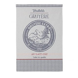 Coucke Gruyere Cheese Jacquard Cotton Towel 20 by 30 Inches, Blue, 100% Cotton