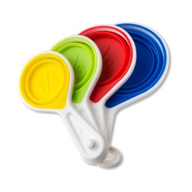 4-pieces,Pop Out Silicone Measuring Cups set- 60ml/80ml/125ml/250m (MULTICOLORED SET)…