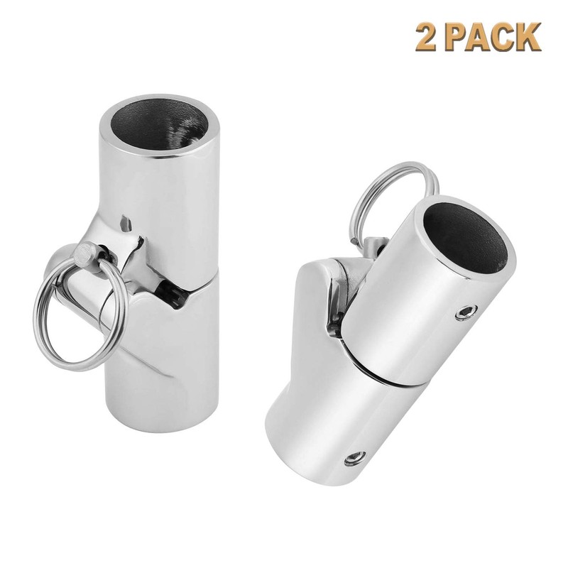 SHENGHUISS 2 Pack 7/8 Inch（22MM） Stainless Steel 316 Folding Swivel