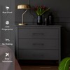 Coinkoly 10 Pack 3-3/4''(96mm) Matte Black Cabinet Handles Kitchen Black