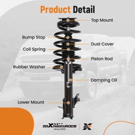maXpeedingrods 2Pcs Front Struts for Nissan Sentra 2002-2006, 172106 172105 Shock Absorbers Strut with Coil Spring Assembly