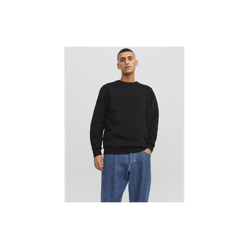 JACK & JONES Male Sweatshirt Plain Sweatshirt, black