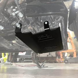 Motorcycle Skid Plate Fit for 2024-UP Harley Touring CVO Road Glide FLTRXSE,FLTRX,FLTRXSTSE,Street Glide FLHX,CVO Street Glide Special FLHXSE Under Engine Protection Aluminum Bash Plate(Black)