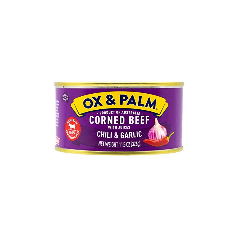 Ox & Palm Corned Beef Chili & Garlic Flavored 11.5