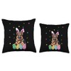 Easter German Shepherd Throw Pillow