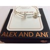 Alex and Ani Pave Cross Symbol Bead Bangle Bracelet Shiny