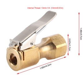Tire Inflator Air Chuck, Fast Clip on Tire Inflator Chuck Connector Air Pump Adapter for Car Motorcycle Inflation