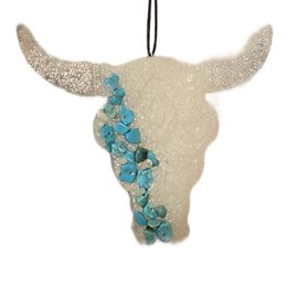 White & Gem Car Scented Freshie - Scent: Raspberry  & Vanilla