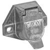 Buyers Products TC1007 7-Way Truck End Trailer Connector (Round, Metal),