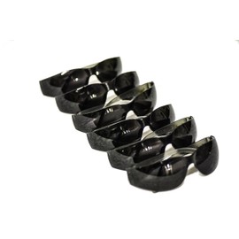 G & F Products G & F 13017-6 EyePRO Scratch, Impact & Ballistic Resistant Safety Goggles with Smoke Lens (6 Pack) , Black