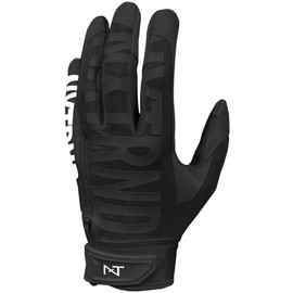 Nxtrnd G1 Pro Men's Football Gloves, Adult Sticky Receiver Gloves (Black, Small)