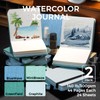 Funto Watercolor Journal, 4.7x4.7, 2 Pack, 24 Sheets Each, 100%