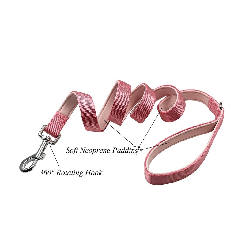 Olahibi Dog Collar Leash Set, Durable Nylon Webbing with Soft