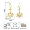 Philip Jones Gold Plated Infinity Heart Drop Earrings Created with