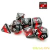 Bescon Polyhedral D&D Dice Set with 7 Gemstone Vine Dice
