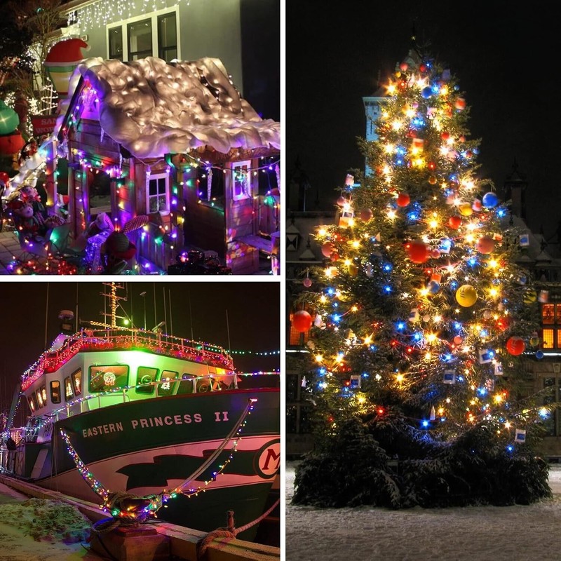 Weillsnow WATERPROOF 164FT STRING 500 LED LIGHTS MEMORY FUNCTION 8