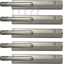 HONSIN Heavy Duty Cast Stainless Steel 304 Grill Burner 5 Set for Bull, Outdoor Premium Gas BBQ Grill Burner Replacement for Bull Lion Cal Flame Blaze Aussie Bakers Chefs Thermos Turbo CharBroil