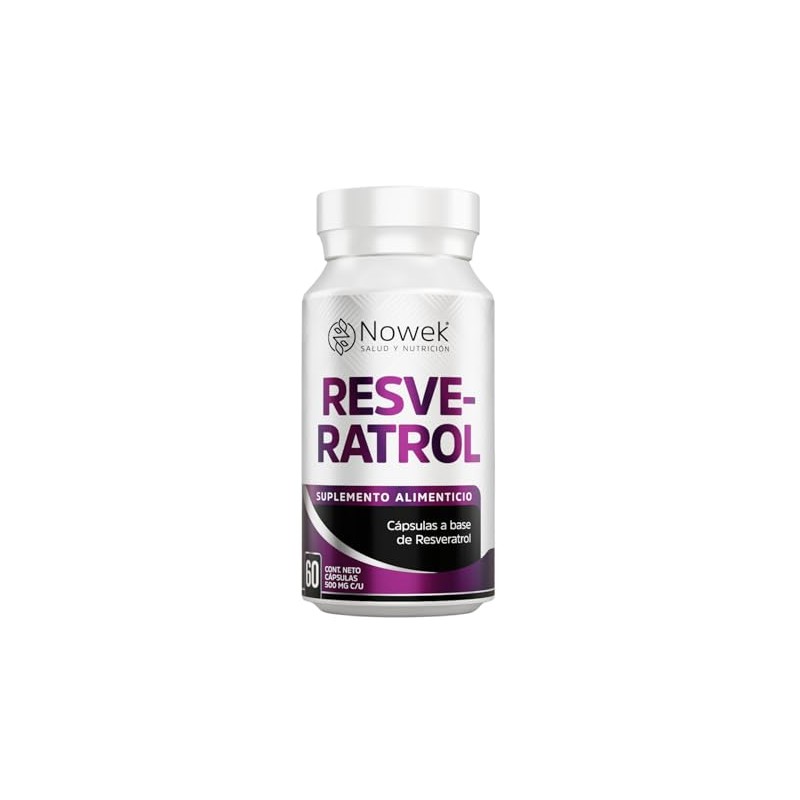 Nowek | Resveratrol | 60 Cápsulas | Suplemento Alimenticio |