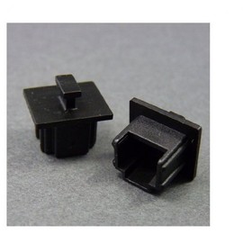 tekunobeinzu RJ11 (6 Pole), RJ12, RJ14, RJ25 For Cap (Black) Knob with or w/Wide Brim Type 6 Pcs/pack rj11bck – B1 – 6