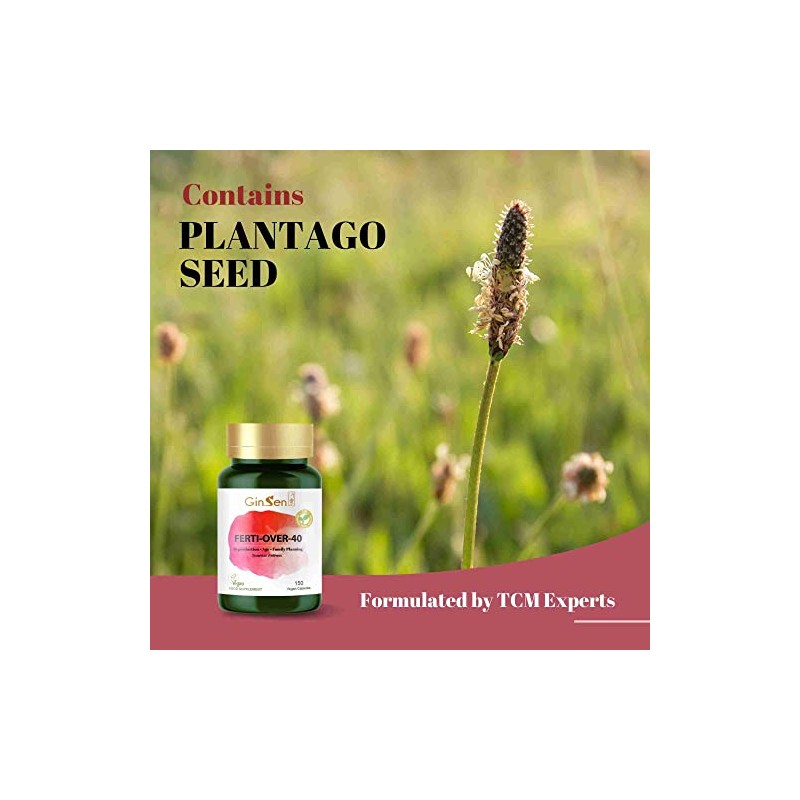 GinSen Ferti Support 150 Capsules, Women Fertility Supplement, Vegan Approved,