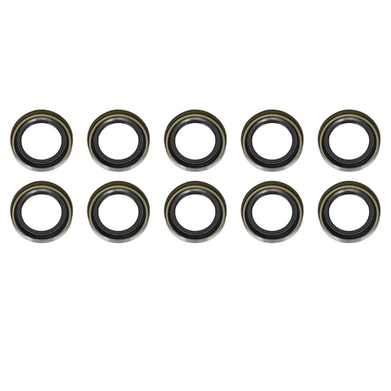 10PCS Double Lip Grease Seals High Hardness Trailer Axle Hub
