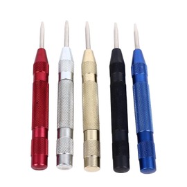 Punzón Central de 5 Piezas de 4 Mm, Punzón Central Multifuncional, Localizador Automático de Punzones Centrales de Acero Al Carbono