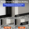 Flexible Quad Moulding, Peel and Stick, Corner Moulding Trim, Waterproof