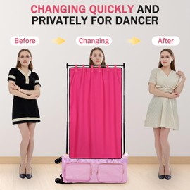 SMEKLYN Privacy Changing Curtain for Dance Bag Suitcase, Discreet Curtain for Dancers Portable Backstage Changing Room in Dance Competitions Privacy Partition Screens Rehearsals Dance Accessories