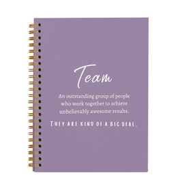 hold fizz Employee Appreciation Gifts, Team Gifts for Employees, Thank You Gifts for Coworkers, Meeting Notebook for Work, Office Supplies for Desk, Teamwork Gifts, Purple Spiral Notebook 5.5x8.3