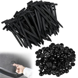Hebillas de Nylon para Cinchos de Plástico Universal, 100pcs - Cintas de Sujeción Autobloqueantes con Diseño de Pasador y Botón, Cinchos Resistentes U