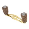Fishing Reel Handle Wood Knob Carbon Fiber Frame with Fittings