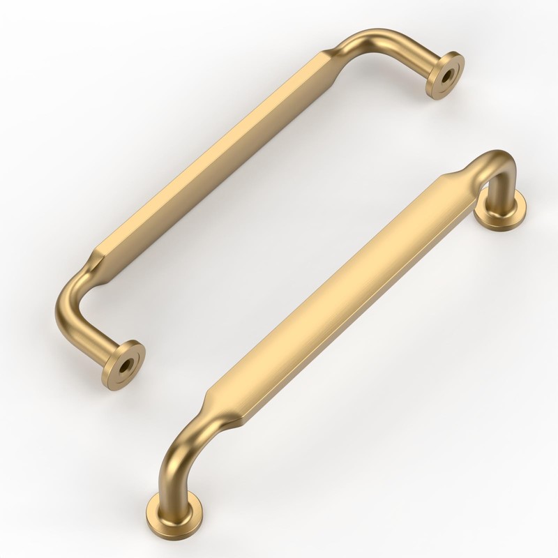 ROMATEE 10 Pack Champagne Bronze Cabinet Pull 5 Inch(128mm) Kitchen
