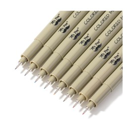 Mr. Pen- Drawing Pens for Artists, 0.25mm, 8 Pack, Colorful Micro Pens, Ink for Sketching, Fineliner With Extra Fine Point